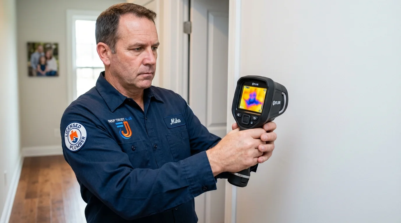 Thermal imaging leak detection by Johns Plumbing LLC in Forest Lake